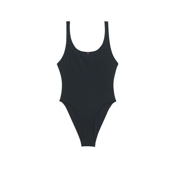 Pink By Frankies Bikinis Womens Green Rose Marlow One Piece Backless Swimsuit La - Picture 1 of 8